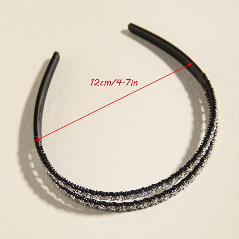 Rhinestone Headband Crystal Hairband Hair Hoops for Women Girls