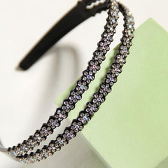 Rhinestone Headband Crystal Hairband Hair Hoops for Women Girls