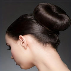 4pcs Solid Hair Bun Maker & 3pcs Hair Tie Elastic Headwear