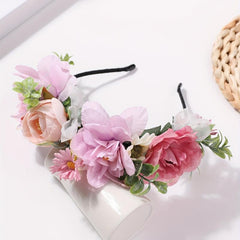 Boho Flower Leaf Headband Sweet Hair Band Women Girls Beach Party Costume