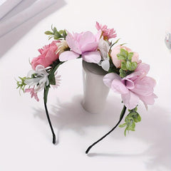 Boho Flower Leaf Headband Sweet Hair Band Women Girls Beach Party Costume