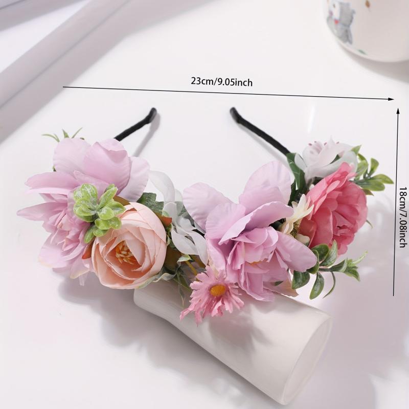 Boho Flower Leaf Headband Sweet Hair Band Women Girls Beach Party Costume