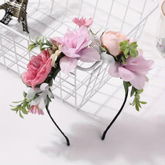 Boho Flower Leaf Headband Sweet Hair Band Women Girls Beach Party Costume