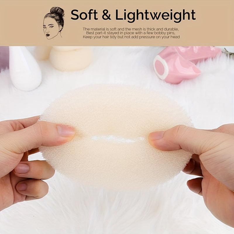 4pcs Hair Bun Shaper Set Donut Bun Maker Blonde 10pcs Bobby Pins