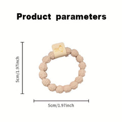 5pcs Plush Rabbit Hair Tie Ponytail Holder Hair Accessories