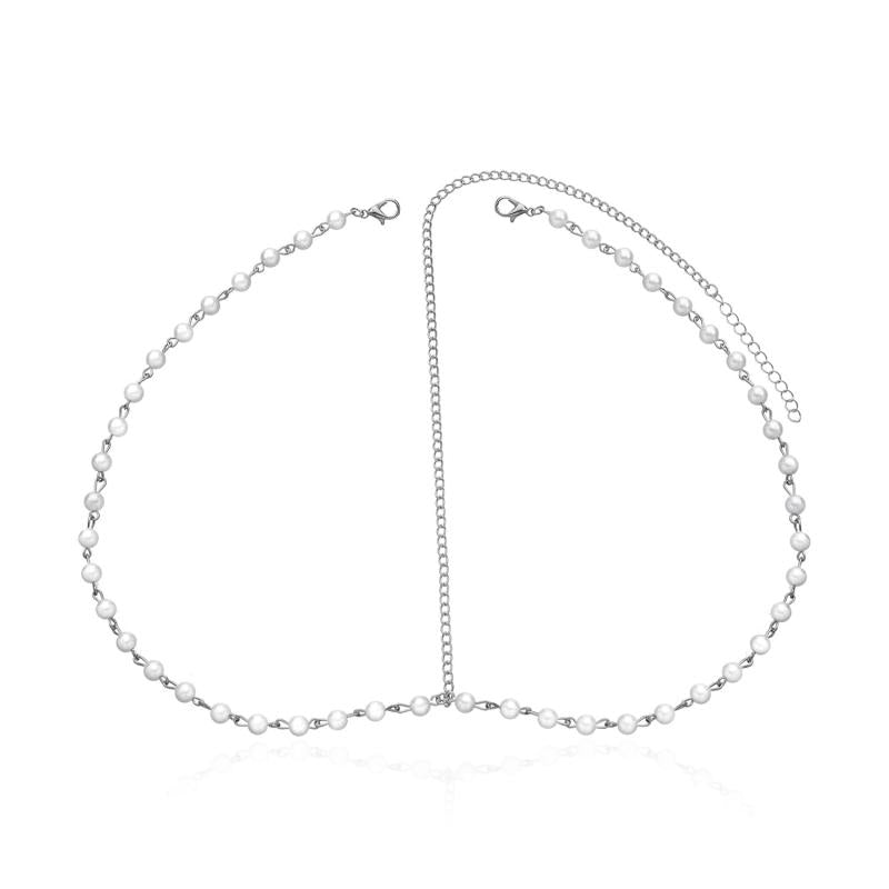 Bohemian Pearl Head Chain Hairband Wedding Hair Accessory