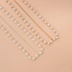 Bohemian Pearl Head Chain Hairband Wedding Hair Accessory