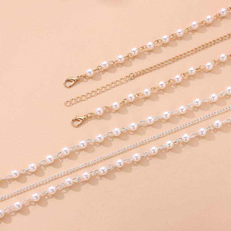 Bohemian Pearl Head Chain Hairband Wedding Hair Accessory