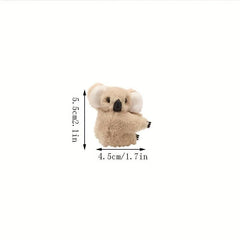 2pcs Koala Small Hair Claw Plush Plastic Koala Female Hair Accessories