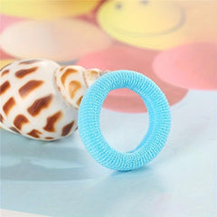 100 Packs Kids' Plush Hair Ties - Elastic Hair Rope - Hair Accessories