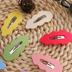 10pcs Candy Cloud Snap Clips Matte Colors Barrettes for Women Hair Accessories