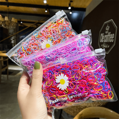 1000pcs Small Rubber Band Candy Hair Ring Elastic Hair Rope Ponytail Holder