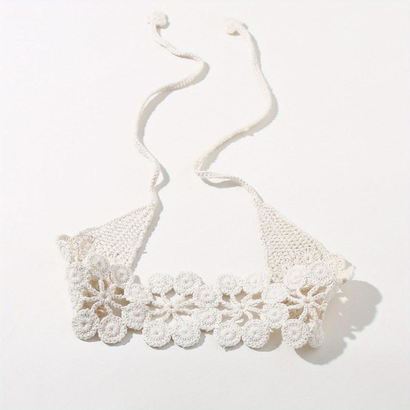 Hollow Crochet Hair Scarf Weaving Headband Hair Bundle
