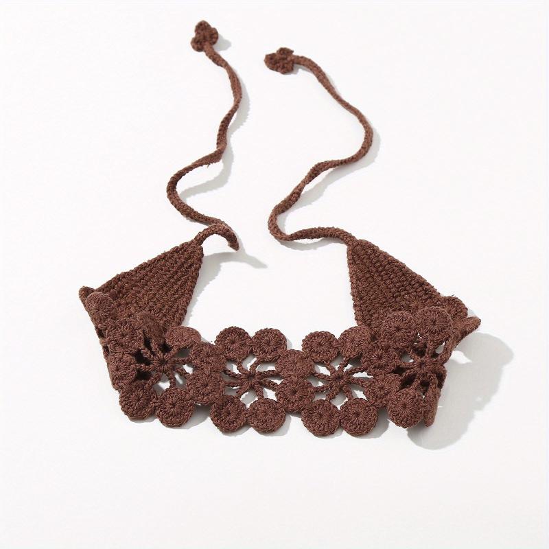 Hollow Crochet Hair Scarf Weaving Headband Hair Bundle