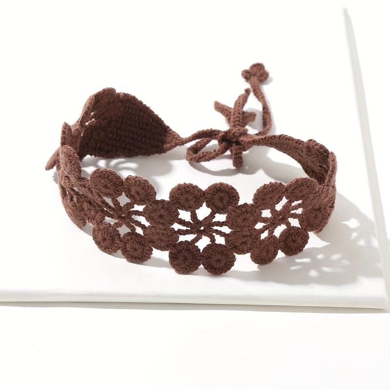 Hollow Crochet Hair Scarf Weaving Headband Hair Bundle