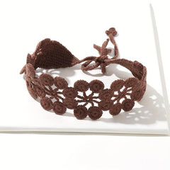 Hollow Crochet Hair Scarf Weaving Headband Hair Bundle