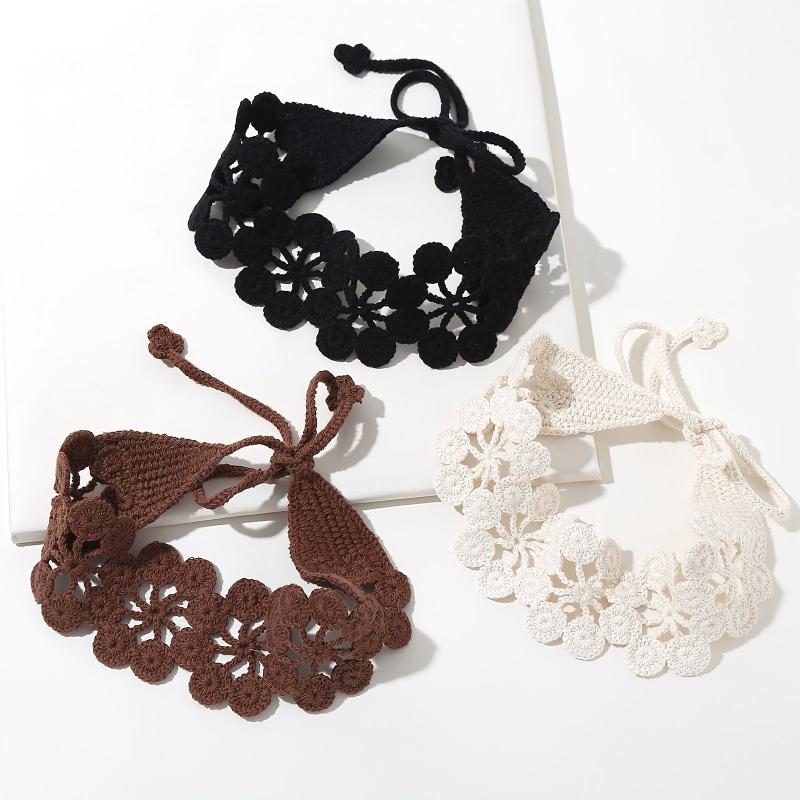 Hollow Crochet Hair Scarf Weaving Headband Hair Bundle