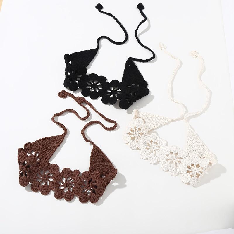 Hollow Crochet Hair Scarf Weaving Headband Hair Bundle