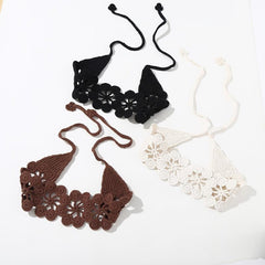 Hollow Crochet Hair Scarf Weaving Headband Hair Bundle