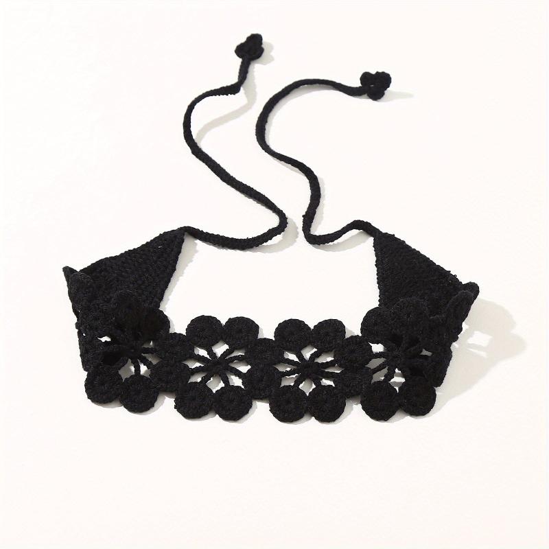 Hollow Crochet Hair Scarf Weaving Headband Hair Bundle