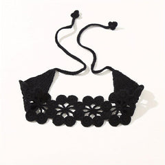 Hollow Crochet Hair Scarf Weaving Headband Hair Bundle