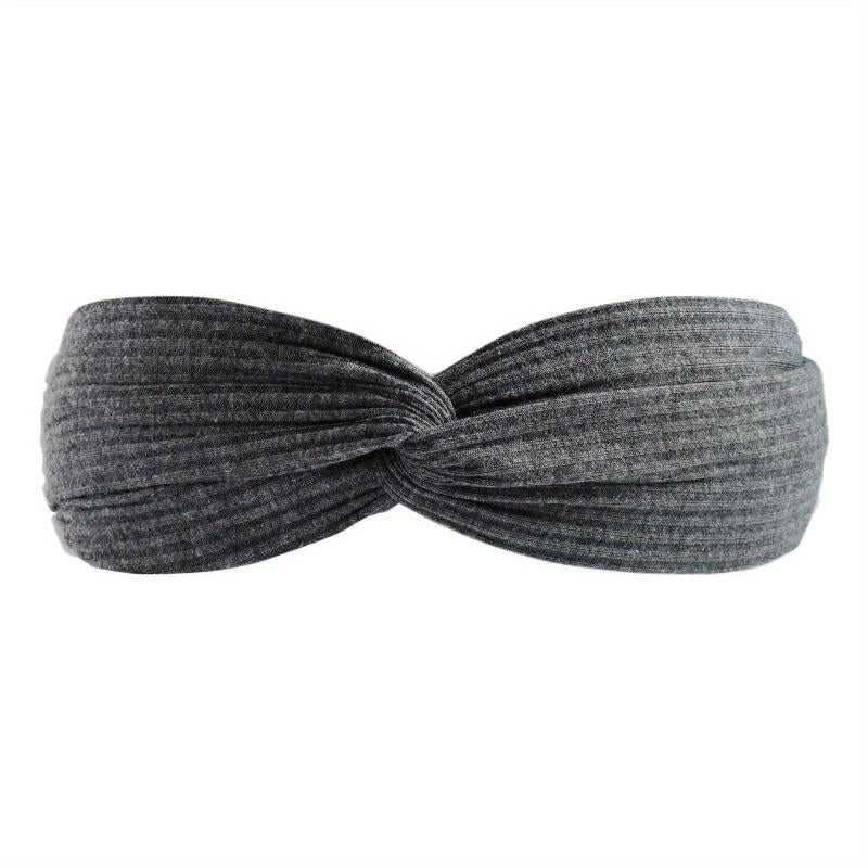 Boho Knotted Cross Headband Non Slip Hair Band for Girls