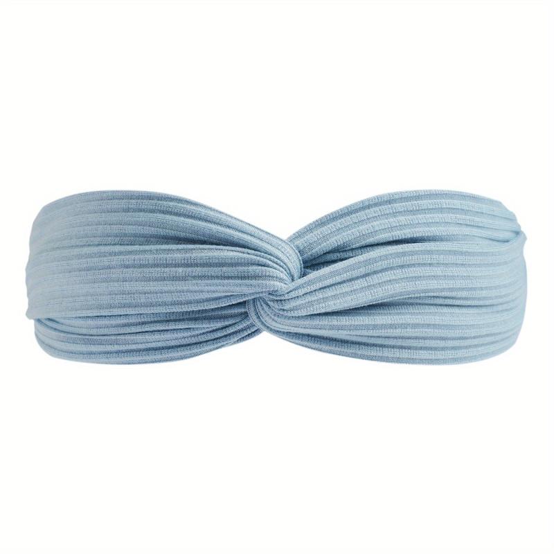Boho Knotted Cross Headband Non Slip Hair Band for Girls