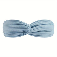 Boho Knotted Cross Headband Non Slip Hair Band for Girls