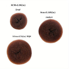 3pcs Bun Maker Hair Ornaments Easy Bun Hair Tool