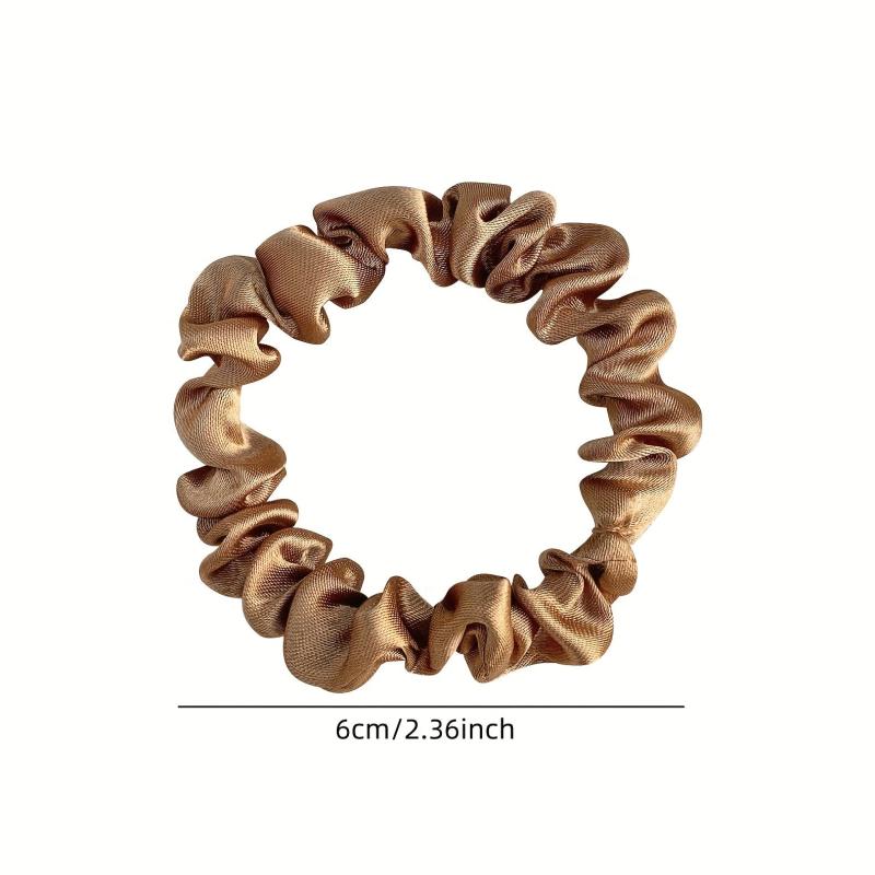 12pcs Small Satin Scrunchies Soft Elastic Ponytail Holder Women Girls Hair Acces