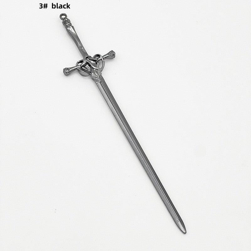Sword Hair Pin Vintage Alloy Headwear Non Slip Hair Accessory