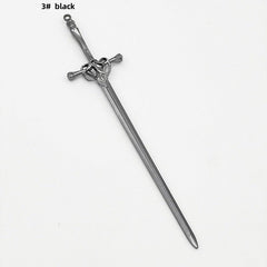 Sword Hair Pin Vintage Alloy Headwear Non Slip Hair Accessory