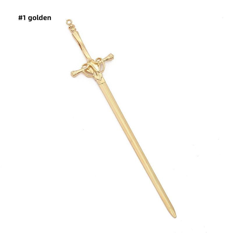 Sword Hair Pin Vintage Alloy Headwear Non Slip Hair Accessory