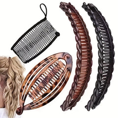 Vintage Banana Clip Hair Claw Ponytail Holder Accessories