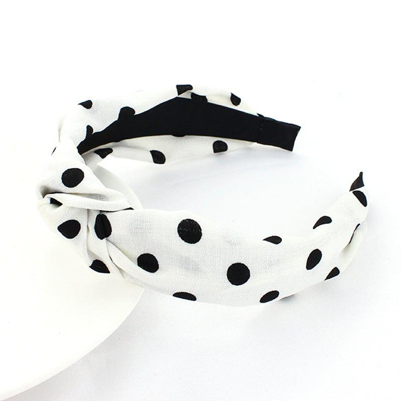 Polka Dot Criss Cross Headband Hair Accessories