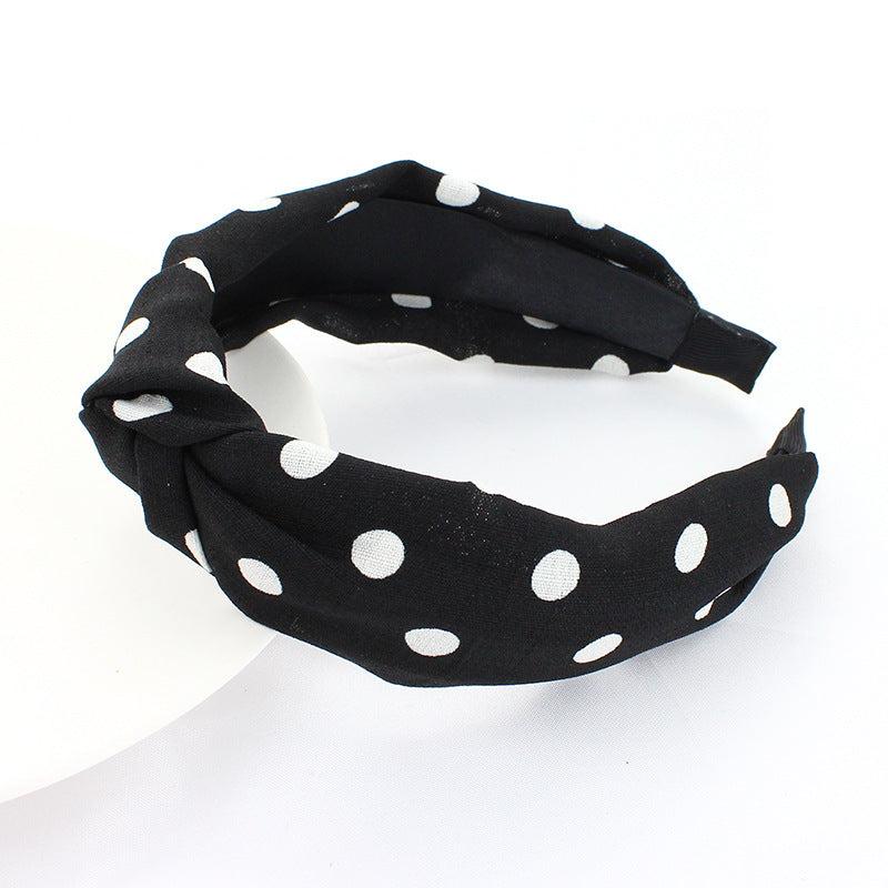 Polka Dot Criss Cross Headband Hair Accessories