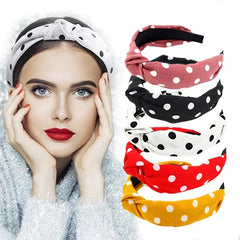 Polka Dot Criss Cross Headband Hair Accessories