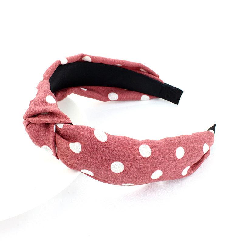 Polka Dot Criss Cross Headband Hair Accessories