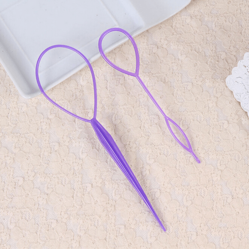 2pcs Hair Braid Accessories Bun Maker Ponytail Braid Tools Kit