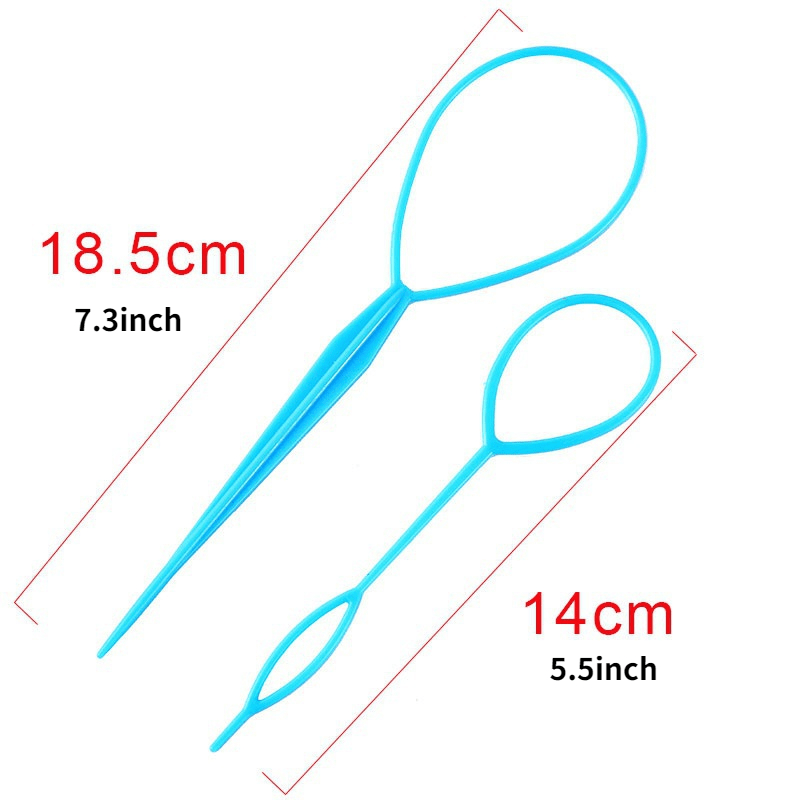2pcs Hair Braid Accessories Bun Maker Ponytail Braid Tools Kit