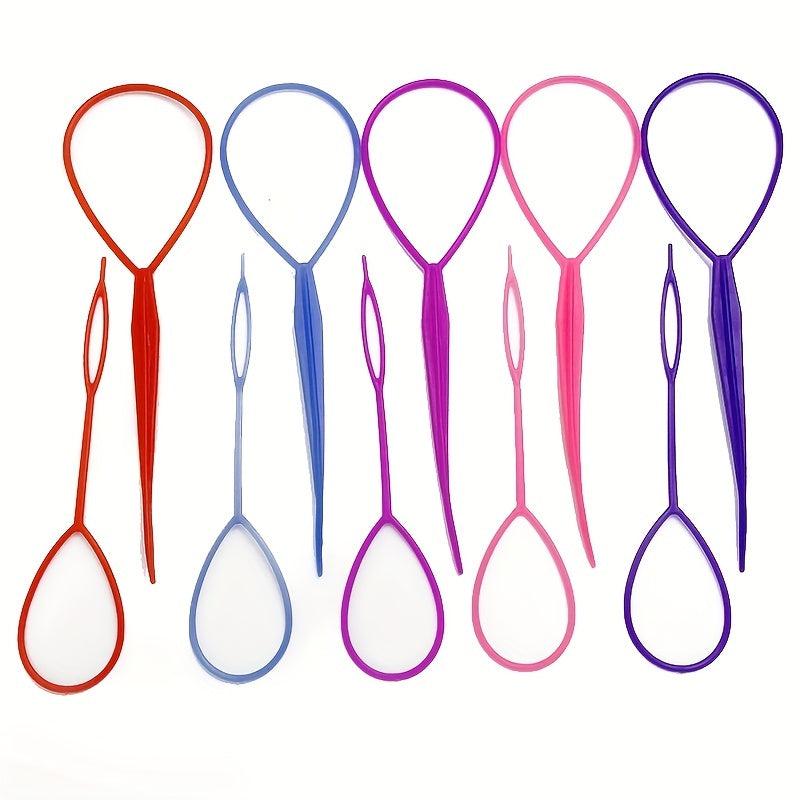 2pcs Hair Braid Accessories Bun Maker Ponytail Braid Tools Kit