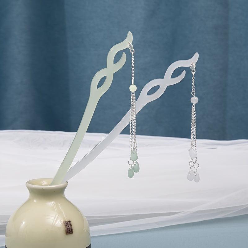 Classic Hair Pin Sticks Acetic Acid Tassel for Women