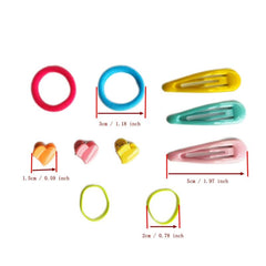 895PCS Girls Hair Accessories Set High Elasticity Hair Bands Ponytail Ropes