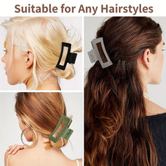 6PCS Frosted Matte Hair Claw Non slip Hair Accessories