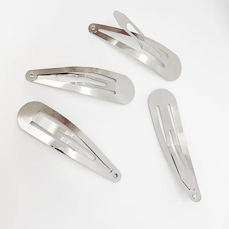 50pcs Silvery Metal Hair Clips Small Hair Styling Clips