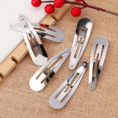 50pcs Silvery Metal Hair Clips Small Hair Styling Clips
