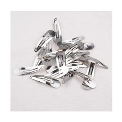 50pcs Silvery Metal Hair Clips Small Hair Styling Clips