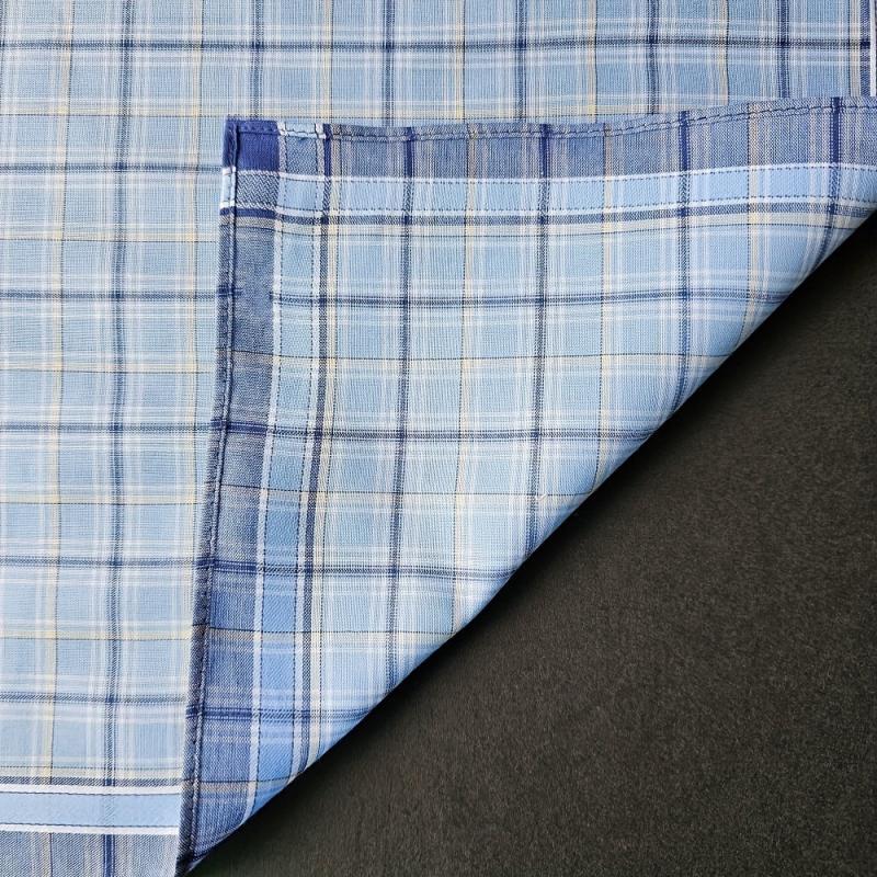 3pcs Plaid Handkerchief Classic Printed Soft Hankies Sweat Absorbent