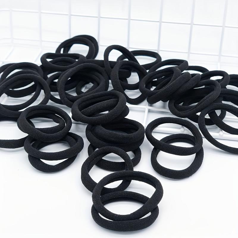 50pcs Elastic Hair Tie Candy Hair Ring Ponytail Holder Hair Accessories