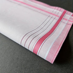 3pcs Striped Printed Satin Pocket Square Towel